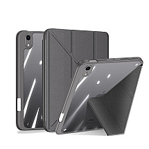 Dux Ducis Magi case for iPad mini 2021 smart cover with stand and storage for Apple Pencil gray