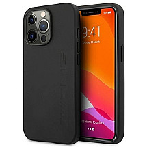 AMG AMHCP14XDOLBK iPhone 14 Pro Max 6.7 "black / black hardcase Leather Hot Stamped