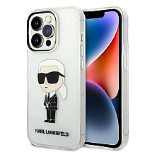 Karl Lagerfeld Ikonik Karl case for iPhone 14 Pro - transparent