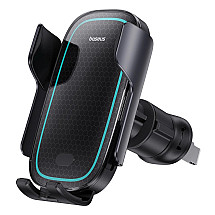 Baseus Milky Way Pro Series BS-CM023 car holder for air vent with 15W inductive charger - black