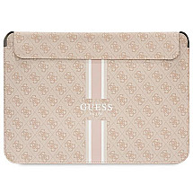 Guess 4G Printed Stripes cover for a 14" laptop - pink