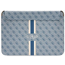 Guess 4G Printed Stripes cover for a 16" laptop - blue