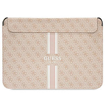 Guess 4G Printed Stripes cover for a 16" laptop - pink