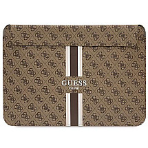 Guess 4G Printed Stripes cover for a 16" laptop - brown