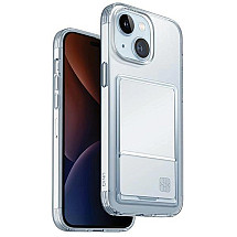 Uniq Air Fender ID Cardslot case for iPhone 15 - transparent