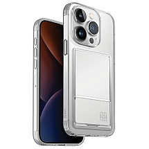 Uniq Air Fender ID Cardslot case for iPhone 15 Pro - transparent