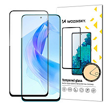 Durable Wozinsky Full Glue tempered glass for Honor 90 Lite/X50i, full screen with frame - black