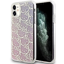 Hello Kitty IML Gradient Electrop Crowded Kitty Head Case for iPhone 11 / Xr - Pink