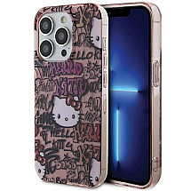 Hello Kitty IML Tags Graffiti case for iPhone 15 Pro Max - pink