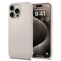 Spigen Liquid Air case for iPhone 15 Pro Max - natural titanium