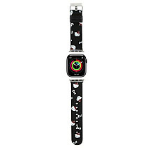 Hello Kitty Heads & Bows Pattern Strap for Apple Watch 38/40/41mm - Black