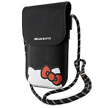 Hello Kitty Leather Hiding Kitty Cord bag - black