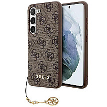 Guess 4G Charms Collection case for Samsung Galaxy S24+ - brown