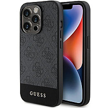 Guess 4G Stripe Collection case for iPhone 15 Pro - gray