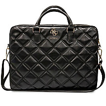 Guess 4G Quilted bag for a 16" laptop - black