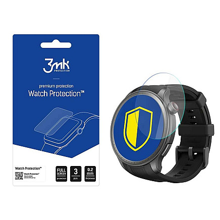 3mk Watch Protection™ hybrid glass v. FlexibleGlass Lite on Amazfit Balance