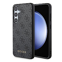 Guess 4G Metal Gold Logo case for Samsung Galaxy S24 - black