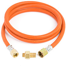 Reduction connection to a tourist gas cylinder G 3/8" L - 7/16" hose 1.5 m