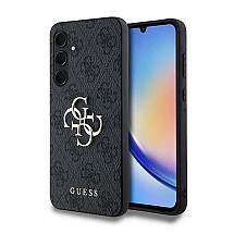 Guess 4G Big Metal Logo case for Samsung Galaxy A35 - black