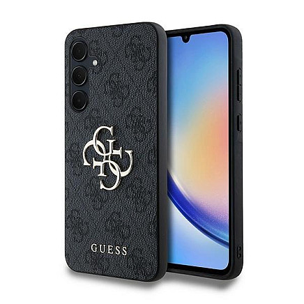 Guess 4G Big Metal Logo case for Samsung Galaxy A35 - black