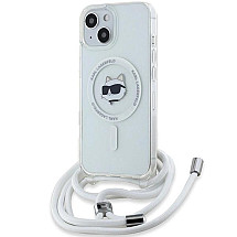 Karl Lagerfeld IML Choupette Head&Cord MagSafe case for iPhone 15 / 14 / 13 - transparent