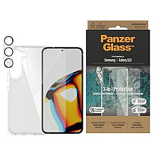 PanzerGlass Bundle 3in1 Transparent Case + Film + Camera Protector for Samsung Galaxy S23