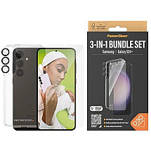 PanzerGlass Bundle 3in1 set transparent case + foil + camera cover for Samsung Galaxy S24+