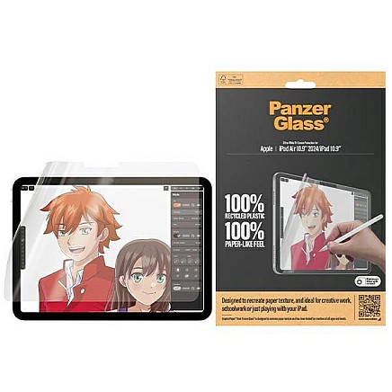 Antibacterial PanzerGlass GraphicPaper foil with a glare filter for iPad Air 13 2024 / iPad 10.9