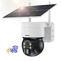 Choetech ASC006-4G solar camera intelligent PTZ 4G LTE with 5W solar panel - white