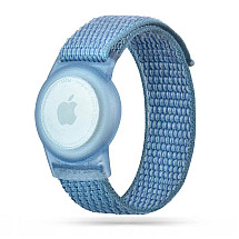 Tech-Protect Nylon Children's Apple AirTag Strap - Blue