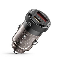 Tech-Protect CC45W car charger USB-C PD 45W / USB-A QC 3.0 - black