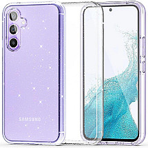 Tech-Protect FlexAir Hybrid case for Samsung Galaxy S23 FE - transparent and glitter