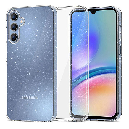 Tech-Protect FlexAir case for Samsung Galaxy A05S - transparent and glitter