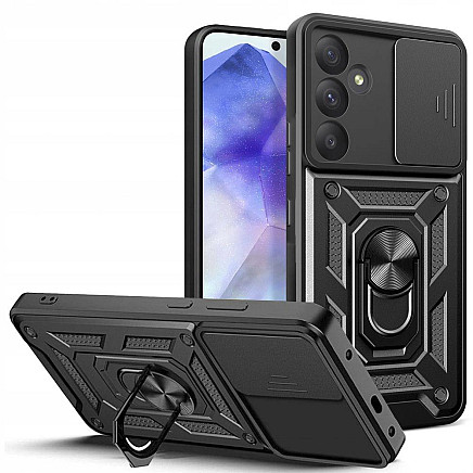 Tech-Protect CamShield Pro case for Samsung Galaxy A55 5G - black