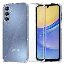 Tech-Protect FlexAir case for Samsung Galaxy A15 4G / 5G - transparent and glitter