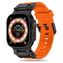 Tech-Protect Delta Pro Strap for Apple Watch 4/5/6/7/8/9/SE/Ultra 1/2 (42/44/45/49 mm) - Orange/Black