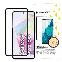 Wozinsky Full Glue Tempered Glass for Samsung Galaxy A35 with black frame