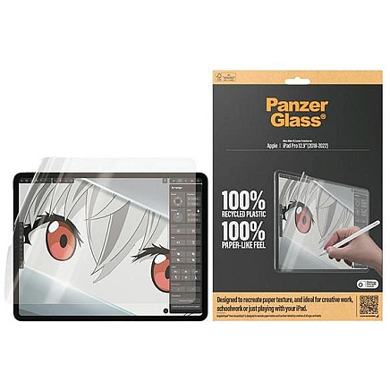 Antibacterial PanzerGlass GraphicPaper foil with a glare filter for iPad Pro 12.9 2018 / 2020 / 2021 / 2022