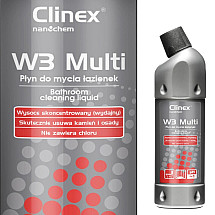 Excellent liquid for cleaning bathrooms, sanitary equipment, joints CLINEX W3 Multi 1L