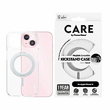 CARE by PanzerGlass Kickstand Case MagSafe for iPhone 15 - silver