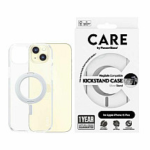 CARE by PanzerGlass Kickstand Case MagSafe for iPhone 15 Plus - silver