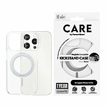 CARE by PanzerGlass Kickstand Case MagSafe for iPhone 15 Pro - silver