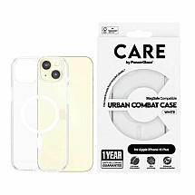 CARE by PanzerGlass Urban Combat Case MagSafe for iPhone 15 Plus - White