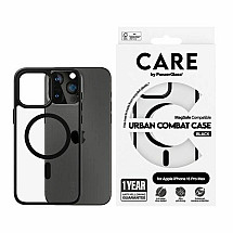 CARE by PanzerGlass Urban Combat Case MagSafe for iPhone 15 Pro Max - Black