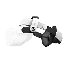 BoboVR M2+ strain relief strap for Meta Quest 2 VR goggles - white and black