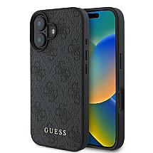 Guess 4G Classic iPhone 16 Plus Case - Black