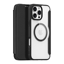 Dux Ducis Skin X Pro Case for iPhone 16 Pro Max with MagSafe and Flip - Black