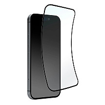 Puro Flexible Glass D3O Hybrid Glass with Black Frame for iPhone 16 / iPhone 15 / iPhone 15 Pro