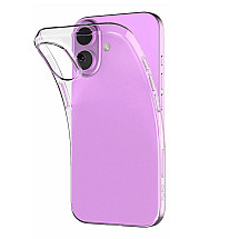 Puro 03 Nude Silicone Case for iPhone 16 Plus - Transparent