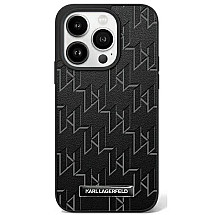 Karl Lagerfeld Hot Stamp Magsafe iPhone 16 Plus Case - Black